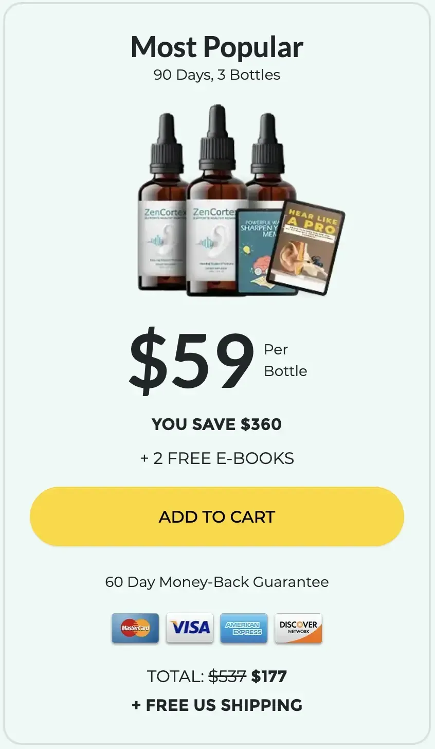 ZenCortex Buy 3 Bottles