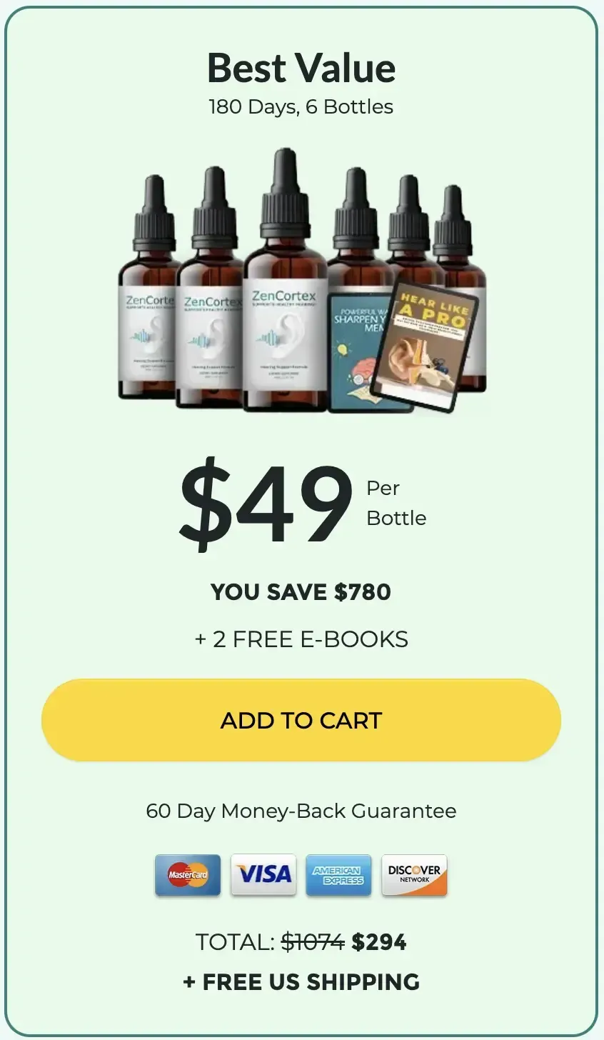 ZenCortex Buy 6 Bottles